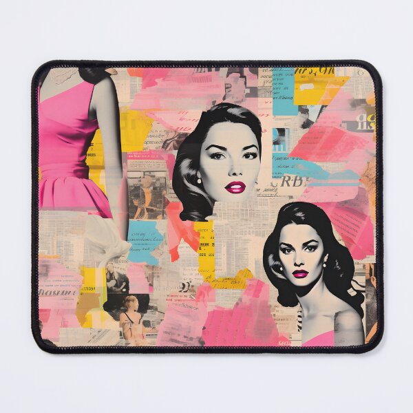 Item preview, Vintage Glamour: Chic Fashion Collage with Classic Beauty designed and sold by inkArtistryfine.