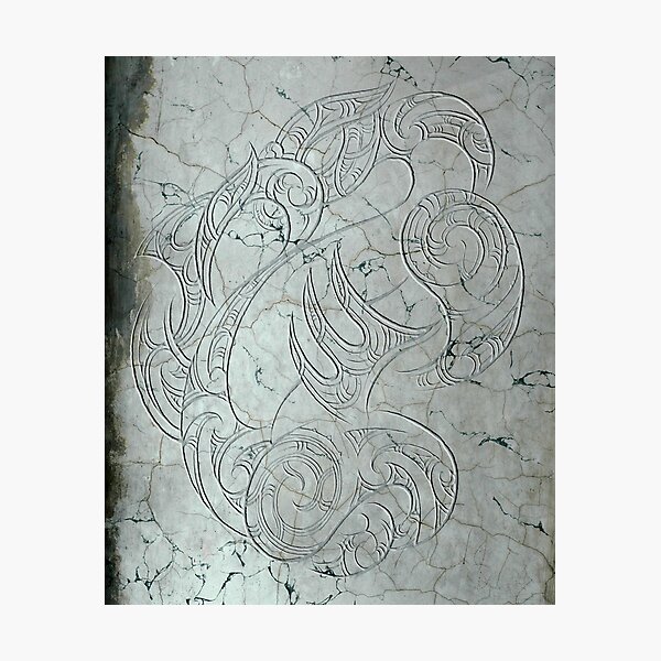 Item preview, Manaia on Marble designed and sold by Revolution Aotearoa.
