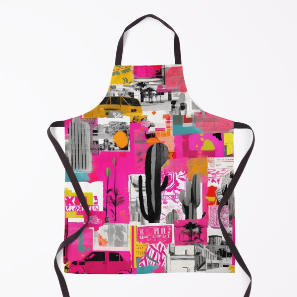 Item preview, Urban Collage: Eclectic Cactus and Cityscape Art designed and sold by inkArtistryfine.