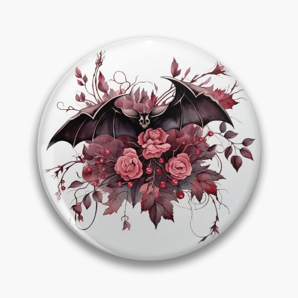 Item preview, Watercolor OxBlood Witch's Bat designed and sold by Mandayartstudio.