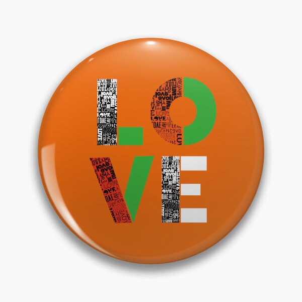 Item preview, LOVE design using Love & Korean letters Sarang. designed and sold by hojeong-art.