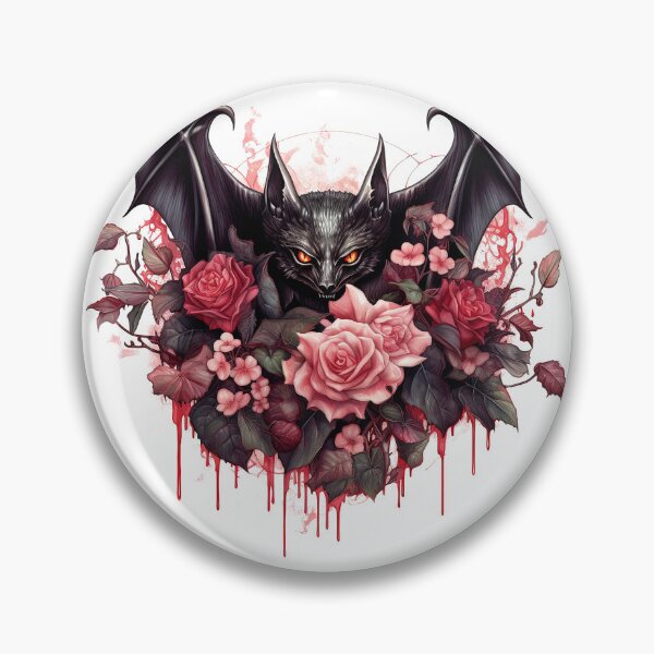 Item preview, Watercolor OxBlood Witch's Bat designed and sold by Mandayartstudio.