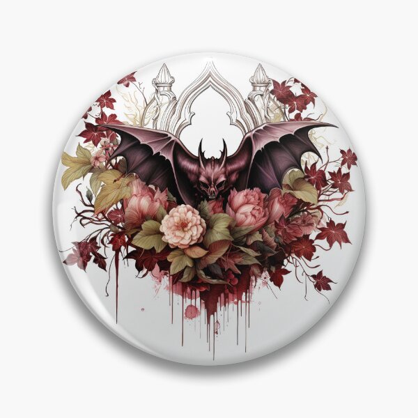Item preview, Watercolor OxBlood Witch's Bat designed and sold by Mandayartstudio.