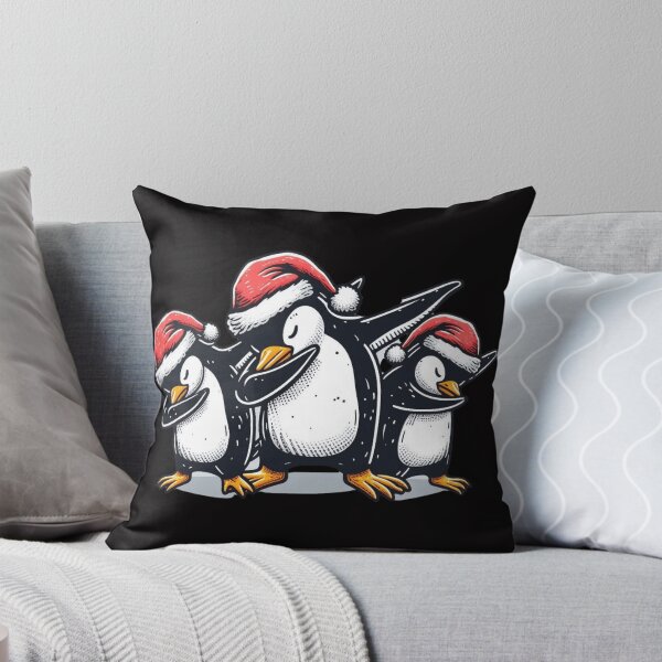 Item preview, Dabbing penguins with Santa hats designed and sold by HeadTurningArt.