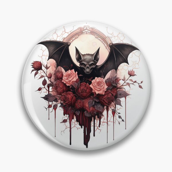Item preview, Watercolor OxBlood Witch's Bat designed and sold by Mandayartstudio.