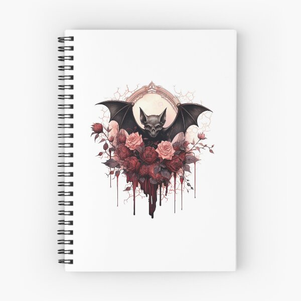 Item preview, Watercolor OxBlood Witch's Bat designed and sold by Mandayartstudio.