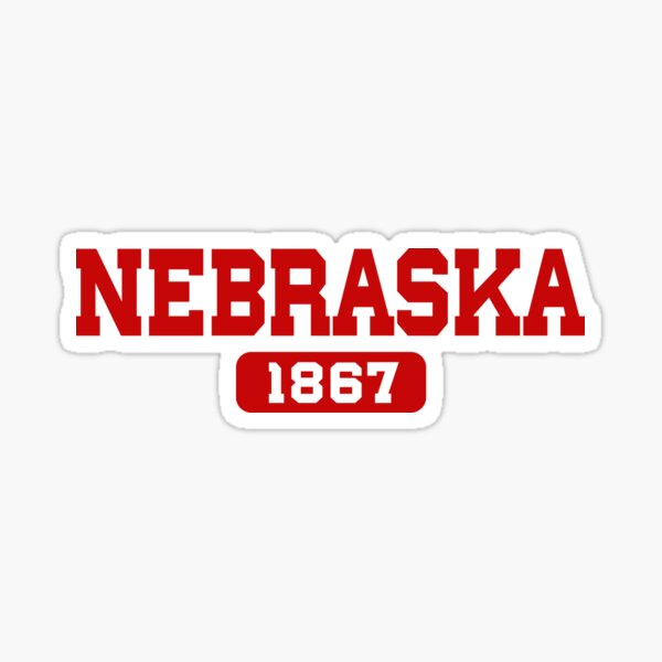 Item preview, Nebraska Est. 1867 In Red designed and sold by omahatrading.
