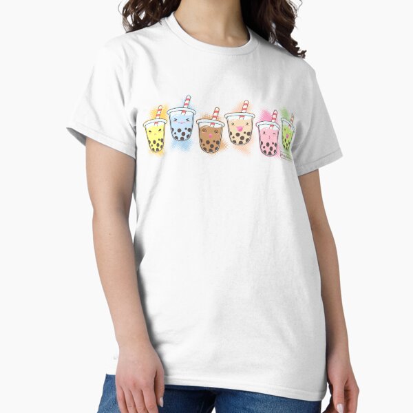 Vista previa del artículo con la obra «Amigos del té de burbujas», diseñado y vendido por beaglecakes.