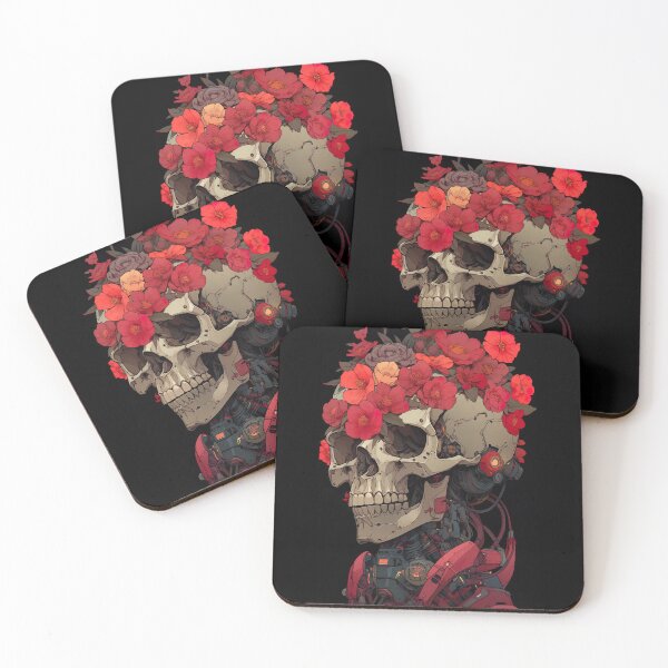Item preview, floral cyber skull life designed and sold by ururuty.