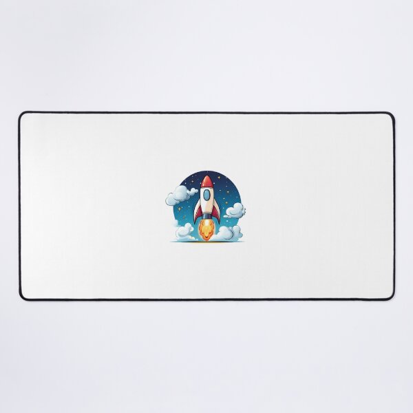 Item preview, Cartoon Artistic Style Rocket Rocket Ship Painting Drawing Logo Sticker, wall arts, Art Prints and More designed and sold by Kevin Lou.