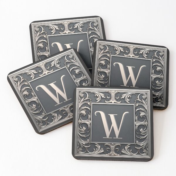 Item preview, MONOGRAM LETTER W - ELEGANT STYLE designed and sold by philevera.