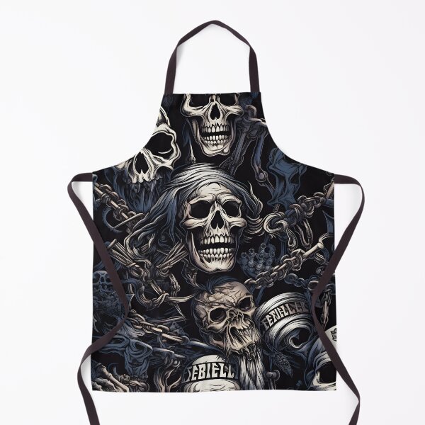 Item preview, Gothic Reverie: Intricate Skull and Chains Dark Artwork designed and sold by inkArtistryfine.