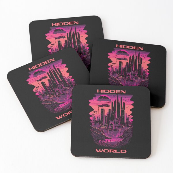 Item preview, Hidden World Synthwave Aesthetic Neon designed and sold by halleinstyle.