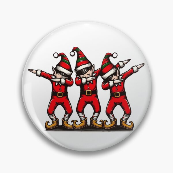 Item preview, Three Dabbing Elves designed and sold by HeadTurningArt.