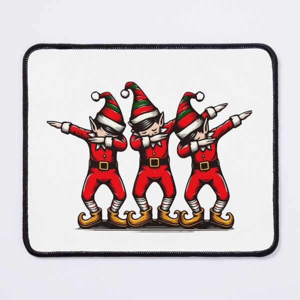 Item preview, Three Dabbing Elves designed and sold by HeadTurningArt.