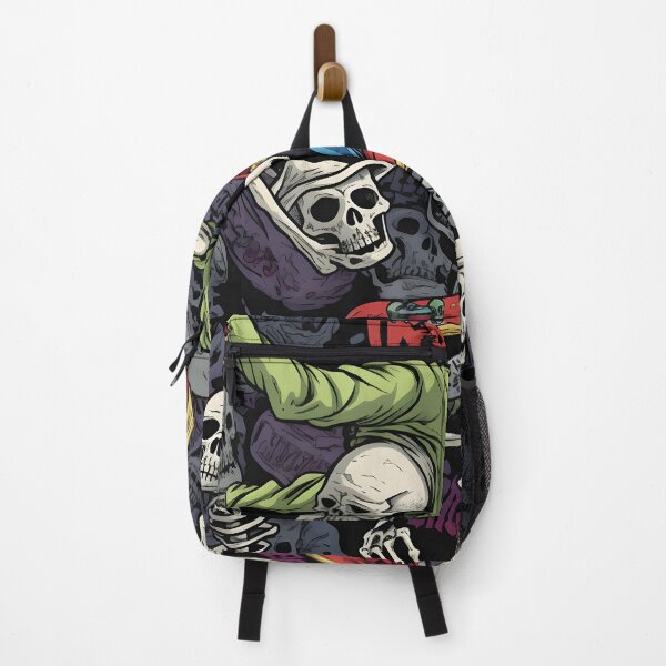 Item preview, Thrashin' Bones: Skateboarding Skulls with a Rebel Attitude designed and sold by inkArtistryfine.