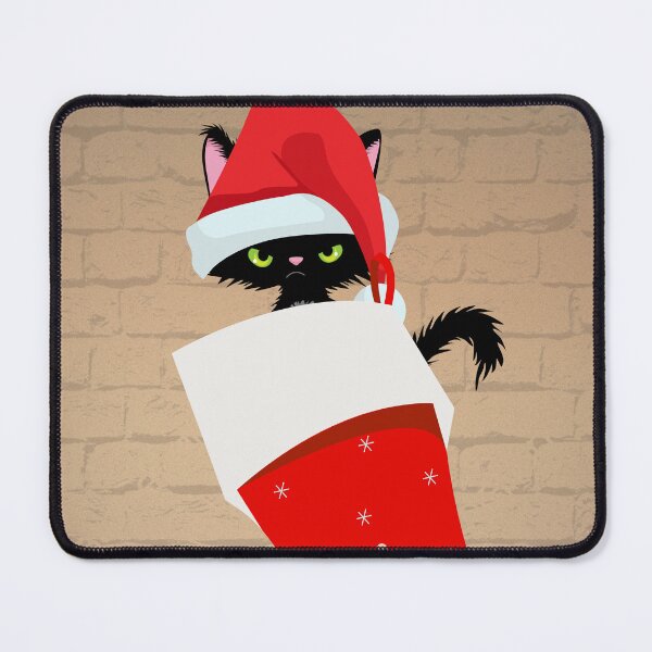 Item preview, Cat in Christmas stocking - Merry catmas designed and sold by dwangarts.