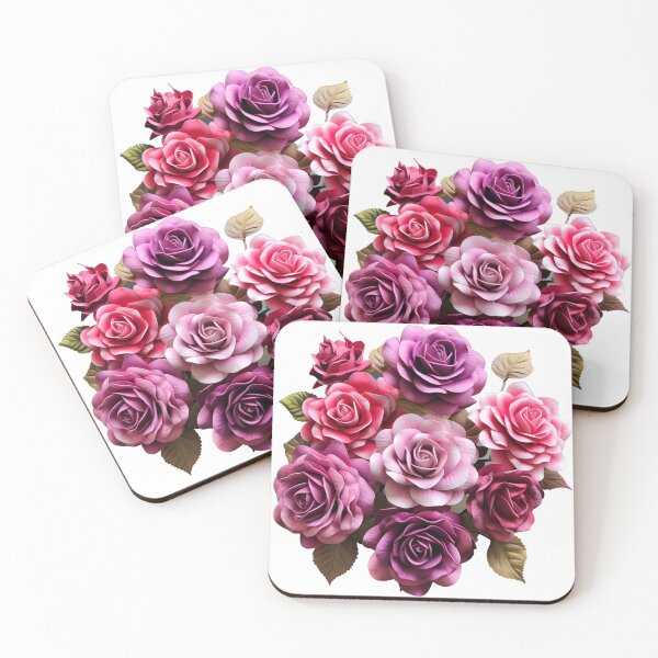 Item preview, Rose Bouquet Painting Drawing Logo Sticker, wall arts, Art Prints and More designed and sold by Kevin Lou.