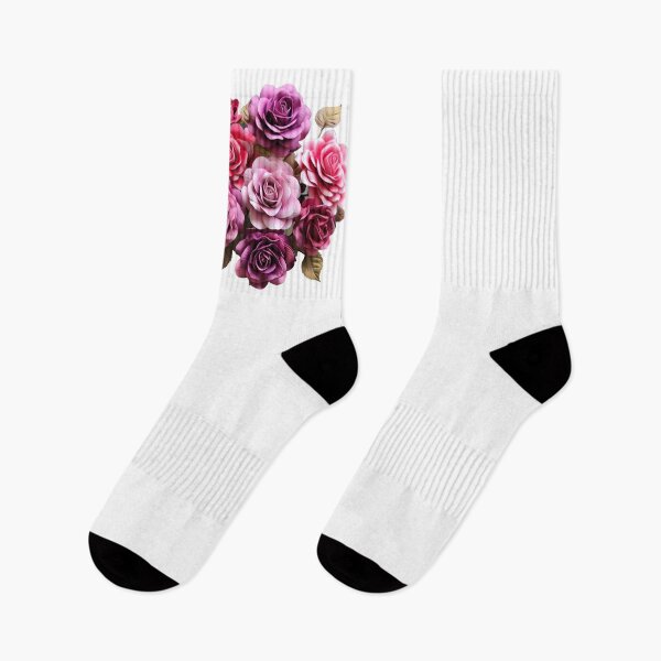 Item preview, Rose Bouquet Painting Drawing Logo Sticker, wall arts, Art Prints and More designed and sold by Kevin Lou.