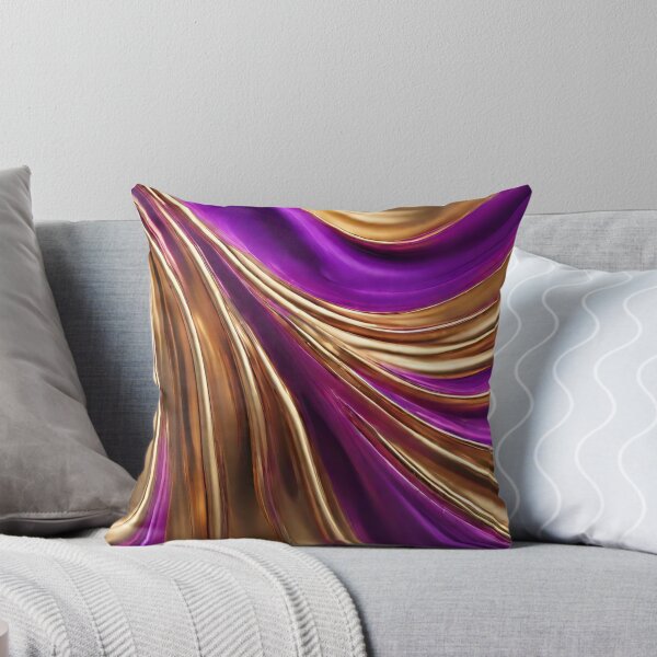 Artikelvorschau, Moderne abstrakte Flow-Kunst – Lila und Gold entworfen und verkauft von artcolory.