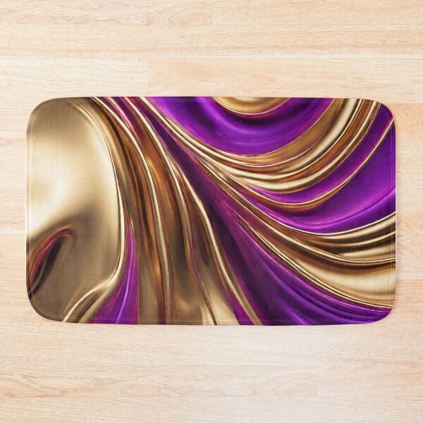 Artikelvorschau, Moderne abstrakte Flow-Kunst – Lila und Gold entworfen und verkauft von artcolory.