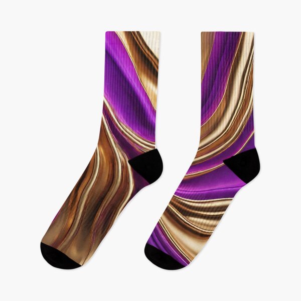 Item preview, Modern Abstract Flow Art- Purple  and Gold designed and sold by artcolory.