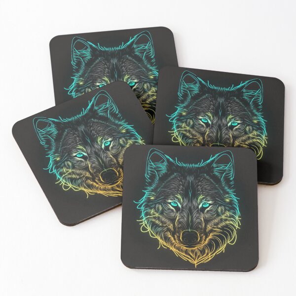 Item preview, Wolf Neon Art 3 designed and sold by AstroRisq.