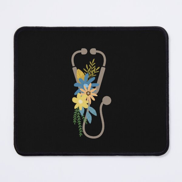 Item preview, Stethoscope with flower -medical-nursing designed and sold by medoutfits.