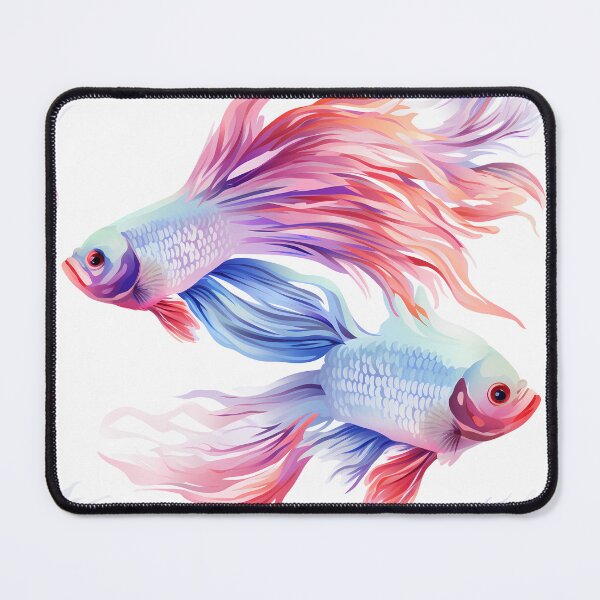 Item preview, Colorful Siamese fighting fish seamless digital paper no.8 designed and sold by khunLungkao.