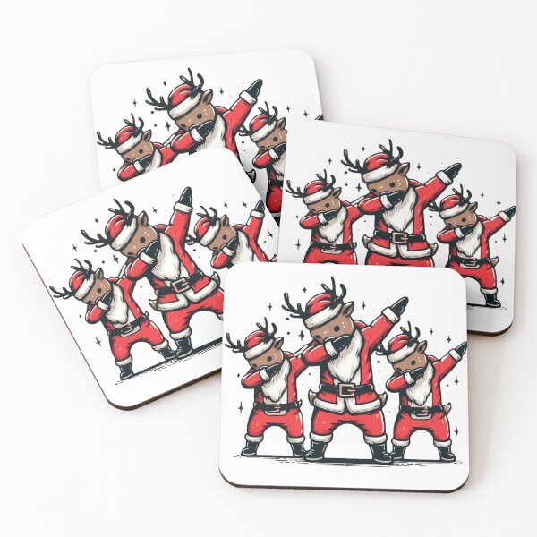 Item preview, Three Dabbing Reindeer designed and sold by HeadTurningArt.