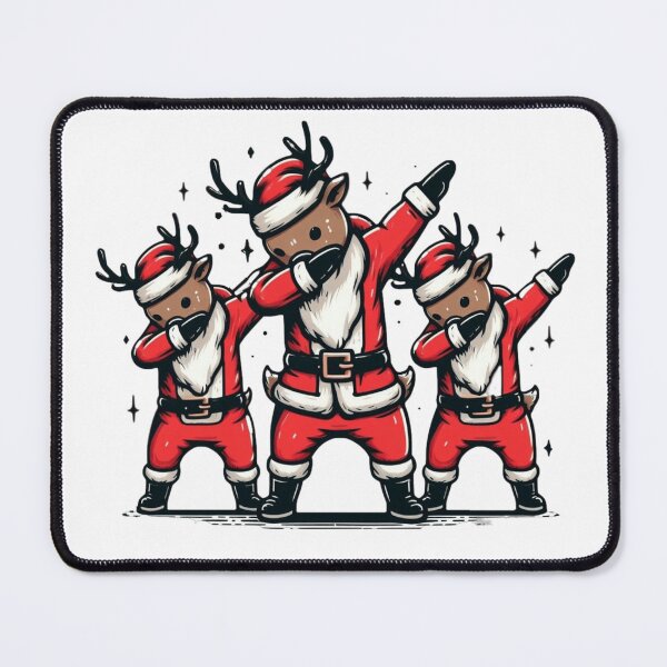 Item preview, Three Dabbing Reindeer designed and sold by HeadTurningArt.