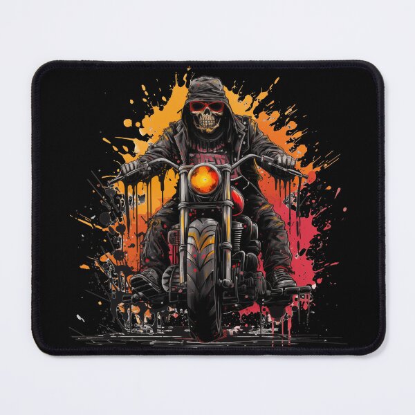 Item preview, Apocalyptic Biker No2: skeleton on a Motorcycle designed and sold by GrungeGarage.