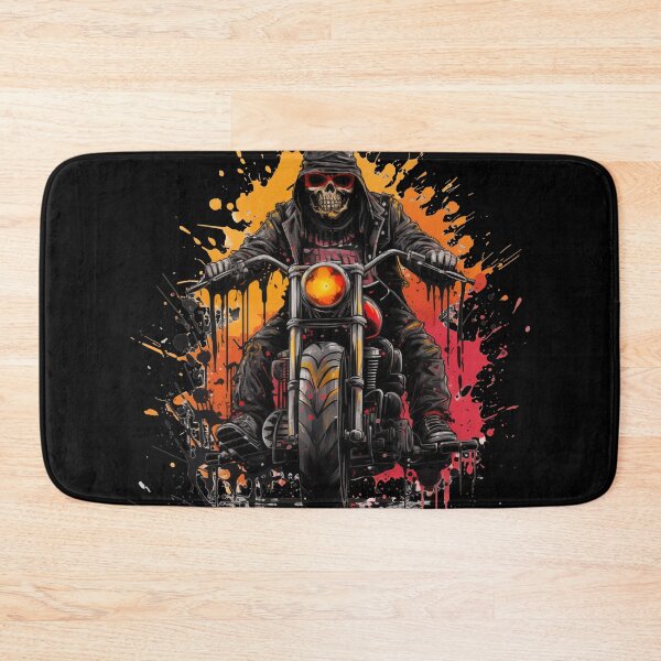 Item preview, Apocalyptic Biker No2: skeleton on a Motorcycle designed and sold by GrungeGarage.