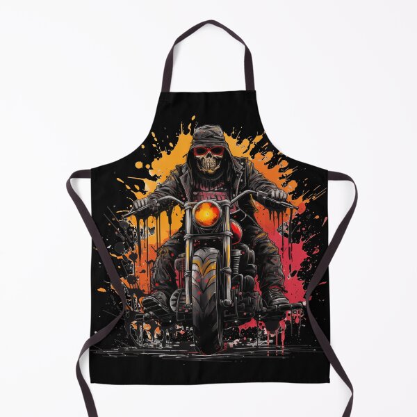 Item preview, Apocalyptic Biker No2: skeleton on a Motorcycle designed and sold by GrungeGarage.