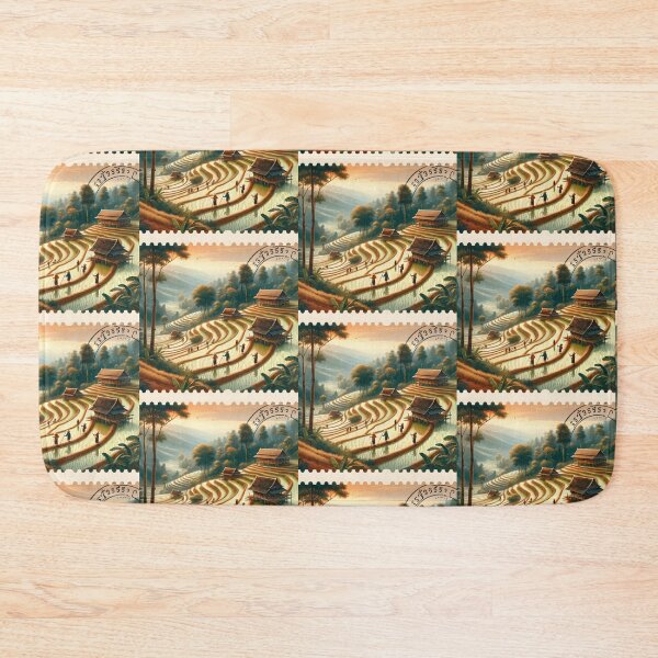 Item preview, Laotian Rice Terraces at Sunrise designed and sold by MokkaCattern.