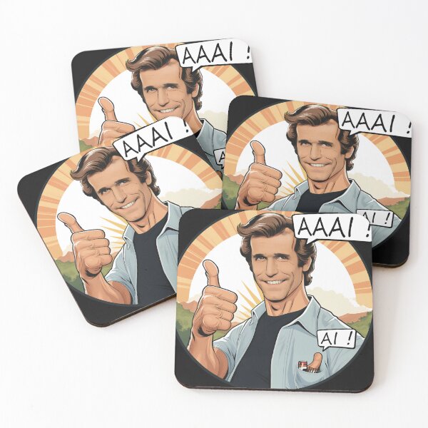 Item preview, Fonzie Loves AI designed and sold by scooterfox.