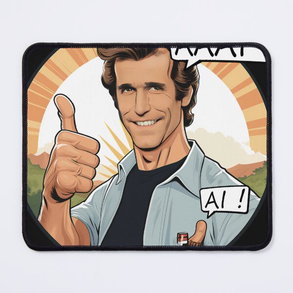 Item preview, Fonzie Loves AI designed and sold by scooterfox.