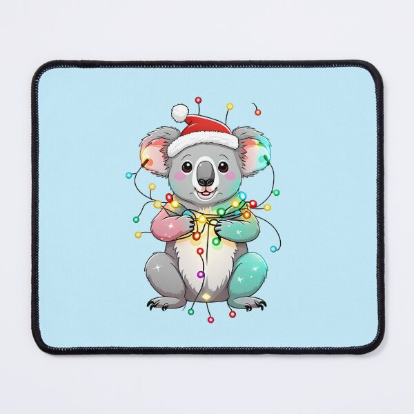Item preview, Cute Koala Santa With Christmas Lights designed and sold by Itsheartshop.