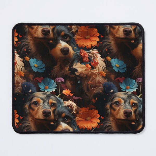 Item preview, Exclusive Artwork Cute Dogs Floral Puppies Gift Ideas P104-2 designed and sold by MPCFICTION.