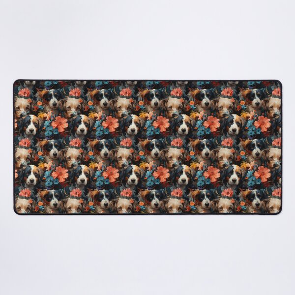 Item preview, Exclusive Artwork Cute Dogs Floral Puppies Gift Ideas P104-1 designed and sold by MPCFICTION.