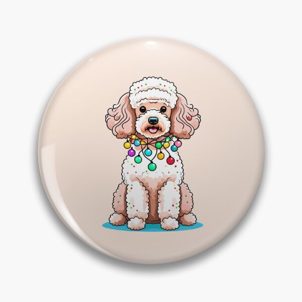 Item preview, Poodle With Christmas Lights designed and sold by Itsheartshop.