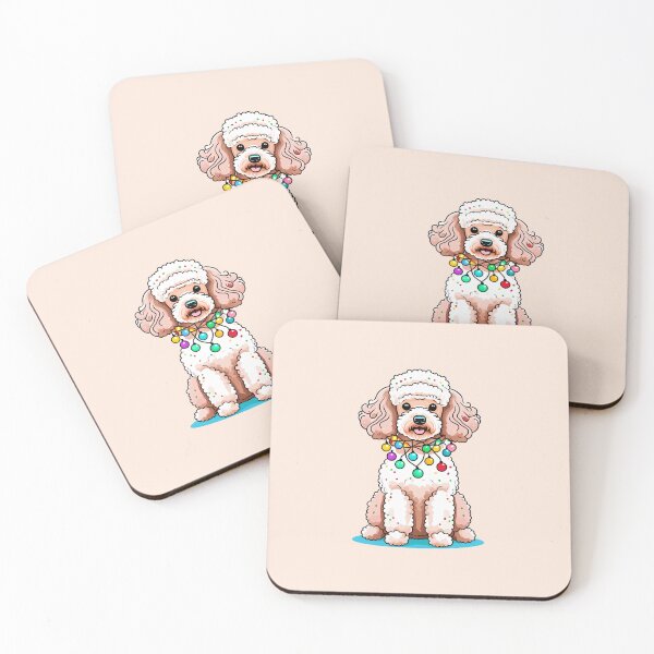 Item preview, Poodle With Christmas Lights designed and sold by Itsheartshop.