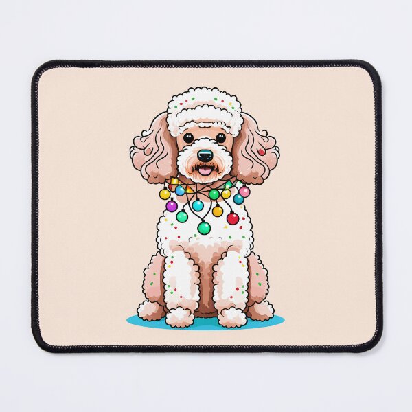 Item preview, Poodle With Christmas Lights designed and sold by Itsheartshop.