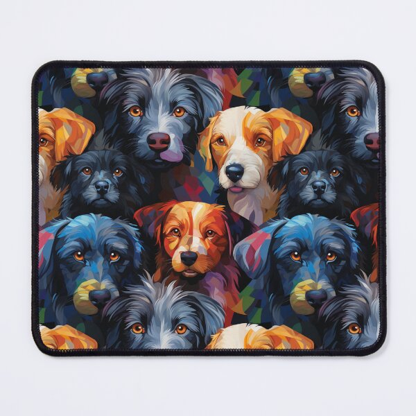 Item preview, Exclusive Artwork Cute Dogs Mosaic Puppies Gift Ideas P103-1 designed and sold by MPCFICTION.