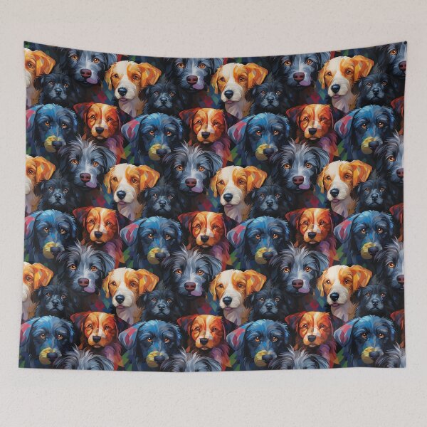Item preview, Exclusive Artwork Cute Dogs Mosaic Puppies Gift Ideas P103-1 designed and sold by MPCFICTION.