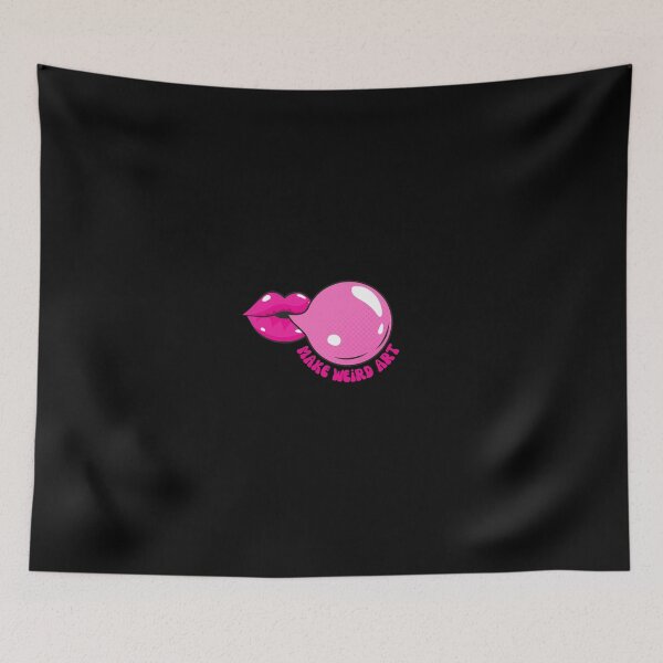 Item preview, Make Weird Art with Pink Lips and Bubblegum designed and sold by karabullock.