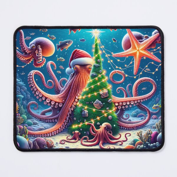 Item preview, Starlit Sea Christmas with Marine Friends designed and sold by MokkaCattern.