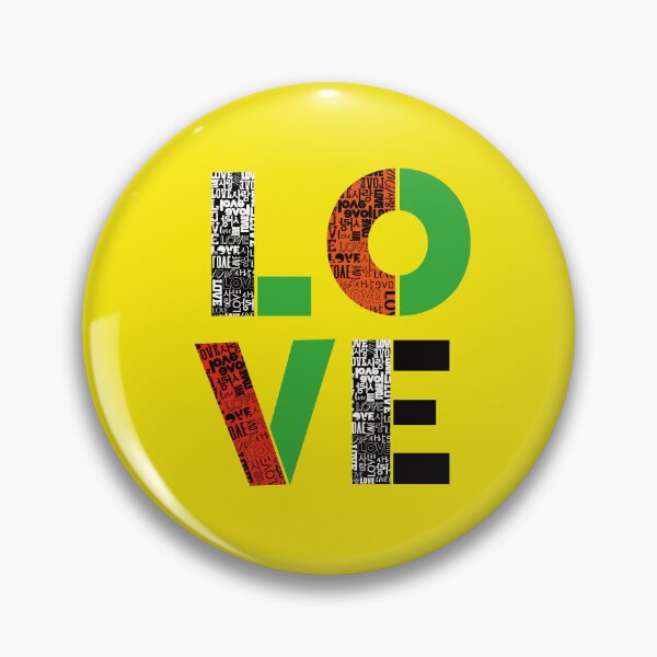 Item preview, LOVE design using Love & Korean letters Sarang. designed and sold by hojeong-art.