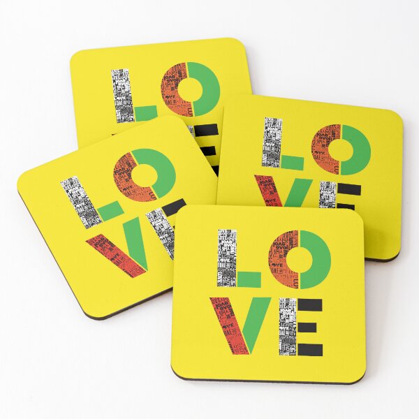 Item preview, LOVE design using Love & Korean letters Sarang. designed and sold by hojeong-art.