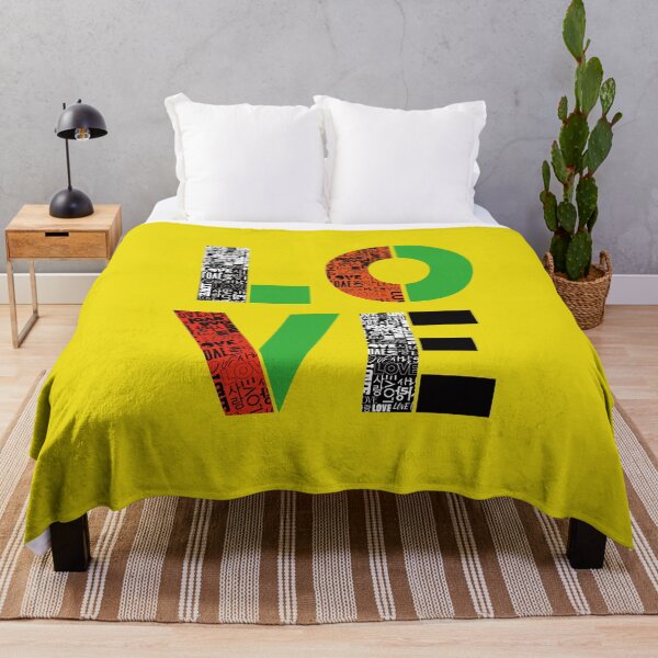 Item preview, LOVE design using Love & Korean letters Sarang. designed and sold by hojeong-art.
